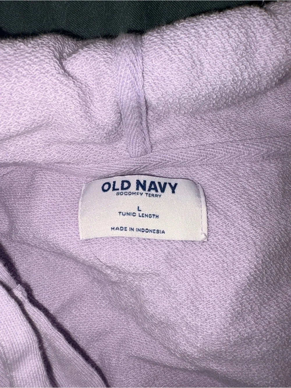 Old Navy Lilac Terry Tunic Hoodie and Shorts set
